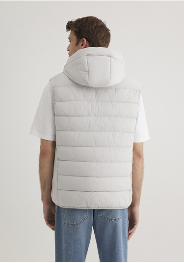 Mavi - Mavi Jeans Detaylı Kapüşonlu Gri Yelek 0110554-70074 Gri