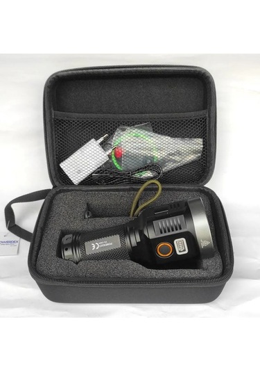 Pd-12000 Profesyonel Şarjlı Avcı El Feneri 40w 4000 Lümen Çok Renkli