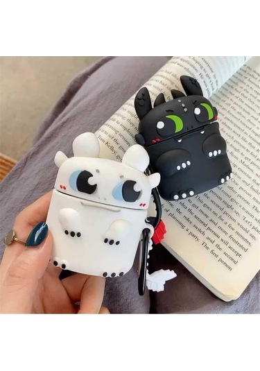 İphone 1/2. Nesil Uyumlu Koruyucu Bluetooth Kulaklık Kılıfı Figürlü Gündüz Işığı Airpods 1/2. Nesil