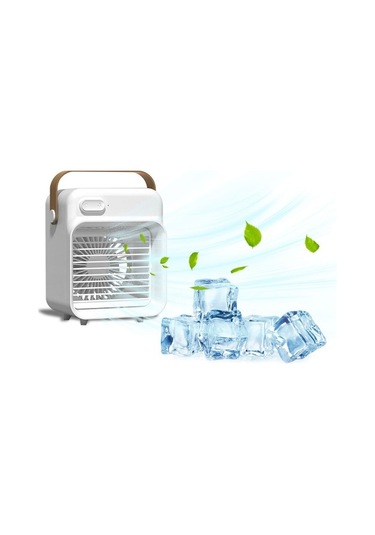 Masaüstü Usb Mini Fan - Yeşil 8428 Beyaz