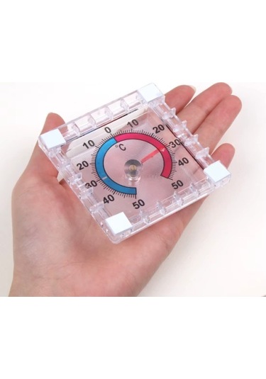 Periboia Bimetalik Kare Termometre