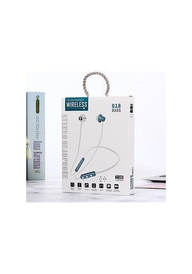 Mg-g18 Bluetooth 4.2 Sport Kablosuz Bluetooth Kulaklık, Destek Kartı Bebek Mavisi