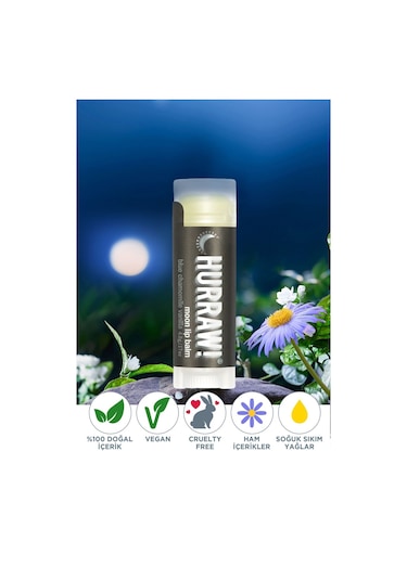 Hurraw Moon Lip Balm - Gece
