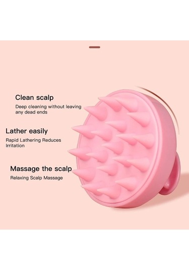 3 Adet Yeşil Saç Derisi Masaj Fırçası Temiz Saç Derisi Silikon Şampuan Saç Derisi Hava Yastığı Yumuşak Tarak Saç Yıkama Başlığı Spa Masaj Banyo Aracı Joov0v Çok Renkli