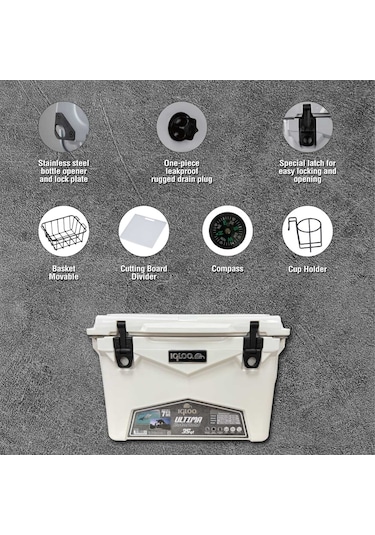 Igloo Ultima 35 Qt Rotomold Buzluk 33 Litre Bej