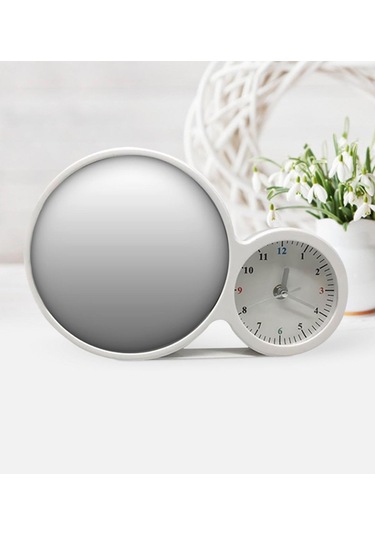 Sevgiliye Özel Fotoğraflı Saatli Sihirli Led Ayna Çerçeve - 20