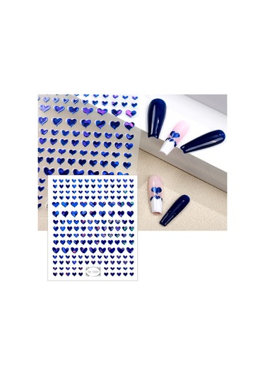 Sones Th-1059 10 Adet Buzlu Şeffaf Arka Yapışkan Bronzlaştırıcı Lekeli Tırnak Sanatı Çıkartması