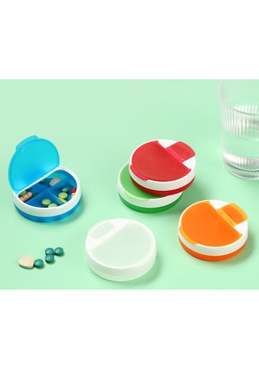 Taşınabilir İlaç Saklama Kutusu - Mavi