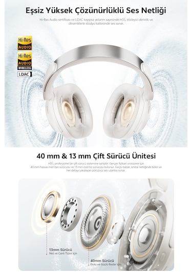 Qcy H3S Bluetooth 6.0 Kulak Üstü Kulaklık