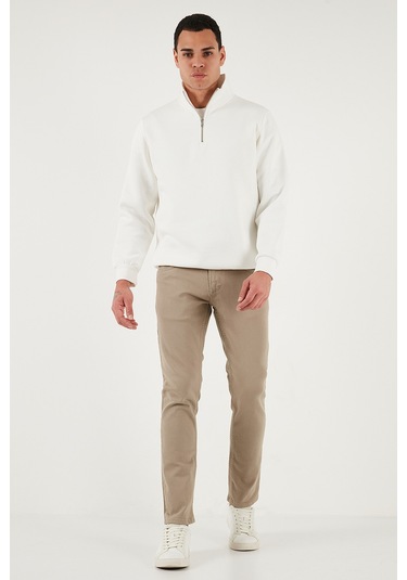 Buratti Pamuklu Regular Fit Normal Bel Boru Paça Jeans Erkek Kot Pantolon 2211C40Parma Bej