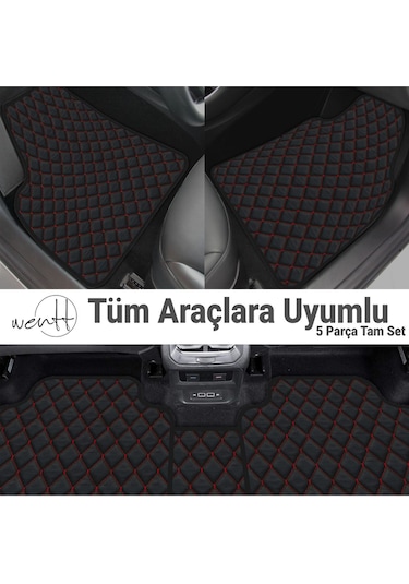 Renault Clio 2009-2013 Hb Uyumlu Kapitone Deri Universal Oto Paspas