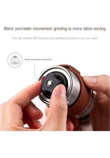 Createtech Manuel Kahve Öğütücü, El Değirmeni, Ayarlanabilir Paslanmaz Çelik, Ev Ofis Seyahat İçin Taşınabilir Diğer