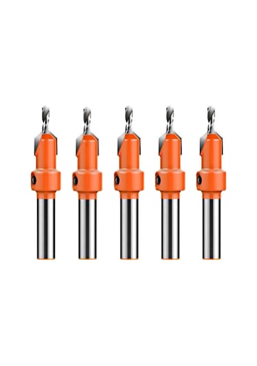 Hallow Ağaç İşleme Havşa Matkap Ucu Seti Yuvarlak 5 Adet 8 MM