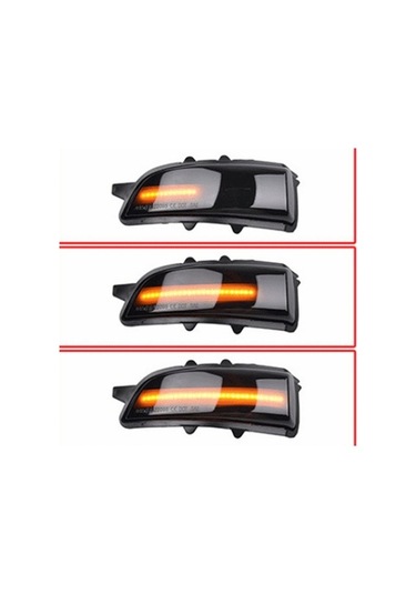 Besthome1 Volvo İçin Araba Dinamik Dikiz Aynası Lambası Sinyal Işıkları, Yanında Kullanışlı