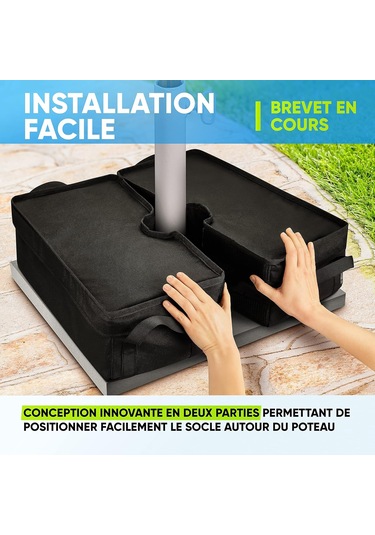 1 Adet Uçak Kamuflajı 18" Şemsiye Ayak Ağırlık Çantası Şemsiye, Bahçe, Veranda, Dış Mekan İçin Kum Torbası Kolay Kurulum Diğer