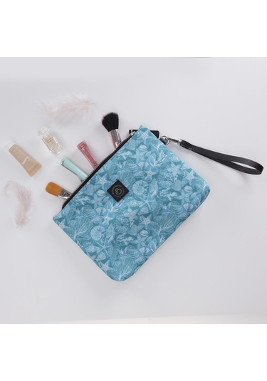 Ocean Bloom Clutch / El Çantası Portföy Turkuaz