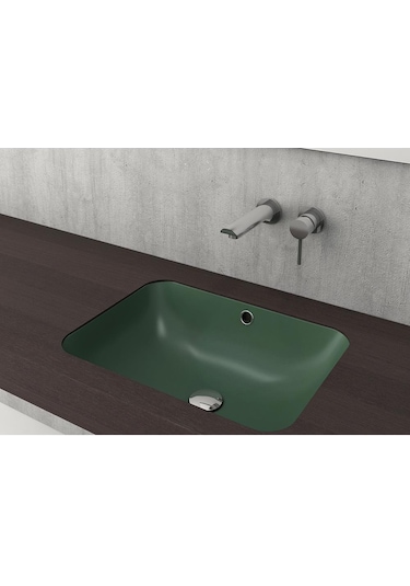 Bocchi Scala Tezgahaltı Lavabo 55 CM Mat Yeşil 1006-027-0125