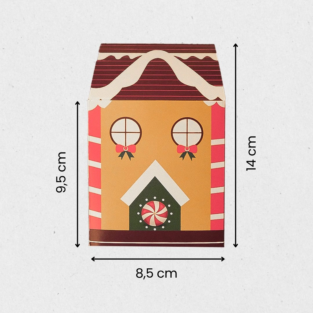 Yılbaşı Ev Tasarımlı Kutu Çanta, Yeniyıl, Parti, Hediye Çantası,