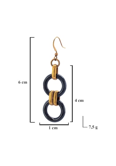 Bz 316l Çelik Halkalı Küpe Unk-572 Çelik