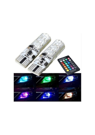 T10 Rgb Kumandalı Park Ampulleri Modlu