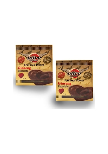 2 Adet 48 Hours Gold Ginseng Çikolata & Nitromax Ginseng Çikolata