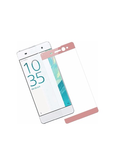 Bufalo Sony Xperia XA Ultra - Kavisli 3D Cam Ekran Koruyucu Rose Gold