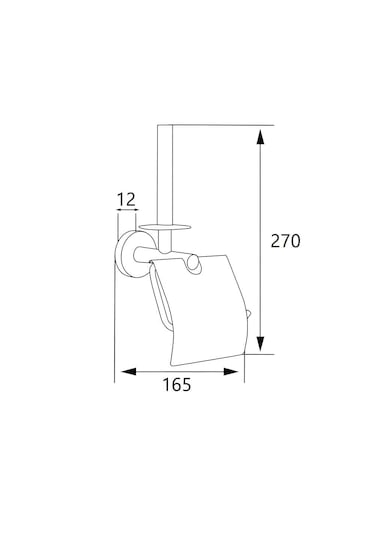 Soho Oscar Tuvalet Kağıtlık Dky/ Ydk Kpklı Krom