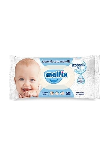 Molfix Islak Havlu Mendil Izotonik Hassas Ciltler 12 Li Set 60 Ya