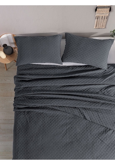 Cmbridge Yatak Örtüsü Gri