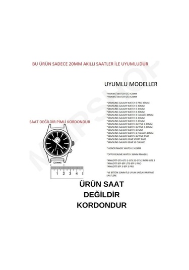 Amazfit Gts/gts2/gts2e/gts2mini/gts3/gts4mini 20mm Silikon Kordon