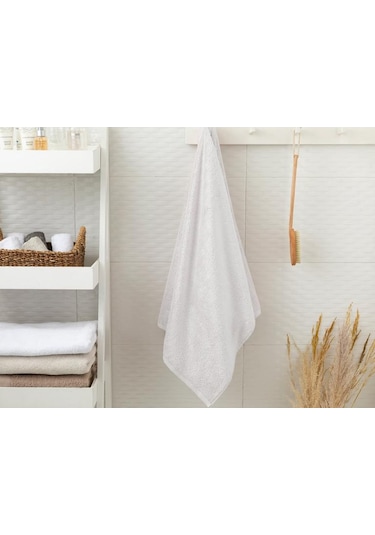 Beyaz El Yüz Havlusu 10 Adet, %100 Pamuk 250 Gram