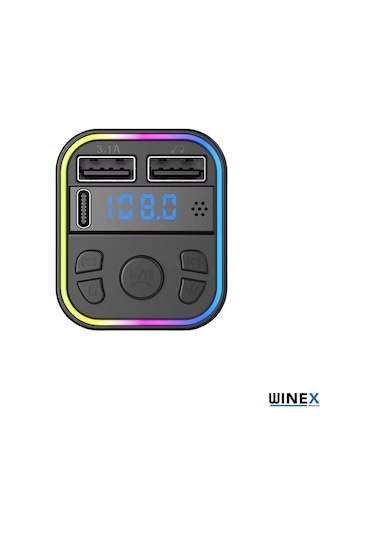 Winex G39 Fmhandsfree Bluetooth Modülatörmp3 Type-c Araçşarjaleti