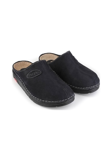 Paleng Kışlık Hakiki Deri Erkek Terlik (554949389) Lacivert