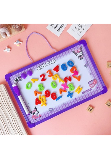 Mufunye Rakamlı Asılı Silinebilir Manyetik Yazı Tahtası, Coulomi 35x25cm Mor