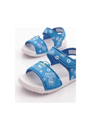 Pepino Py25-1980 Hafif Cırtlı Patik Çocuk Sandalet Saks