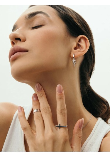 Fly Jewelry 925 Ayar Gümüş Falanks Yüzüğü 172171795 Gri