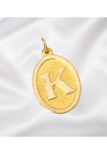 Enderun Kuyumculuk 14 Ayar Altın K Harf Kolye Ucu