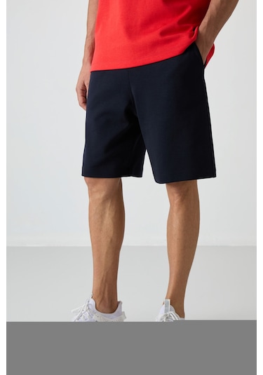Tommy Life Fiesta - Lacivert Pamuklu Kalın Yumuşak Dokulu Oversize Fit Basic Erkek Şort Takım - 85249 Kırmızı Tommy Life Fiesta - Lacivert Pamuklu Kalın Yumuşak Dokulu Oversize Fit Basic Erkek Şort Takım - 85249 Kırmızı