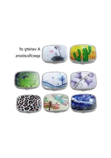 Tongxida Bosphorusboutique Y10336 Metal Leopar Kutu, Beyaz, 2 Adet Beyaz Leopar