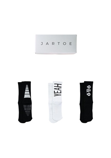 Erkek Cervello 3'lü Spor Soket Çorap Renkli