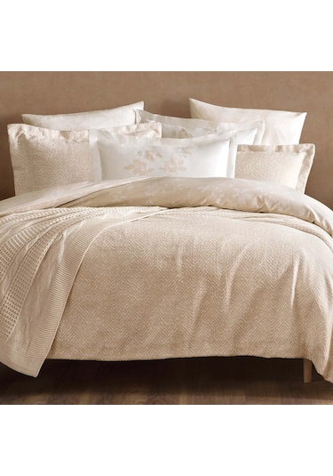 Yataş Bedding Etta Çift Kişilik Fall Winter Çeyiz Seti 8 Prç Bej (516046824) Bej