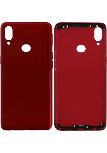 Samsung Uyumlu Galaxy A10s  Arka Pil Batarya Kapağı Sm-a107f - Kırmızı