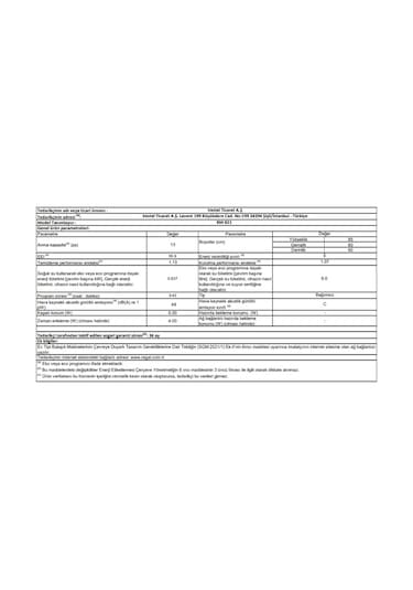 Regal BM 821 8 Programlı 13 Kişilik Bulaşık Makinesi