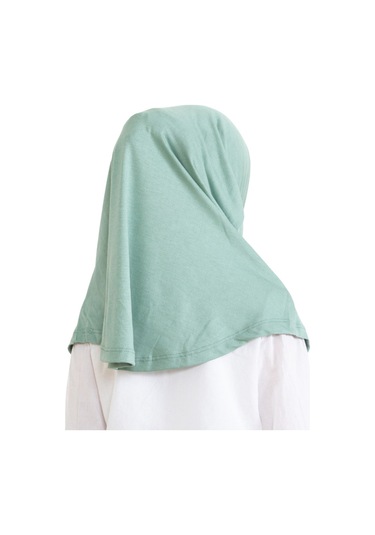 Çocuk Hazır Giyim Başörtüsü Şal Turban Viskon - Açık Yeşil Açık Yeşil