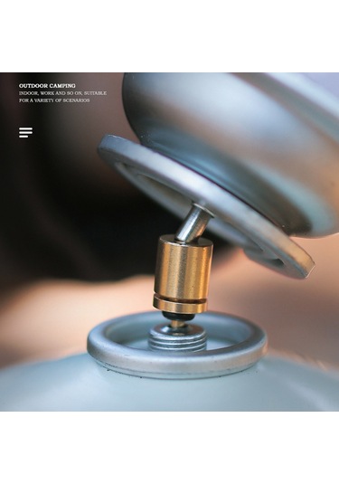 Maiyame Krom Halatlı Bakır Gaz Tankı Doldurma Adaptörü - Kamp Çalışma Aleti Aksesuarı - Hızlı Doldurma - 2 Adet Set Altın