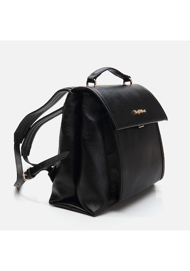 Hotiç Hakiki Deri Siyah Kadın Sırt Çantası 03cah290550a100 Siyah