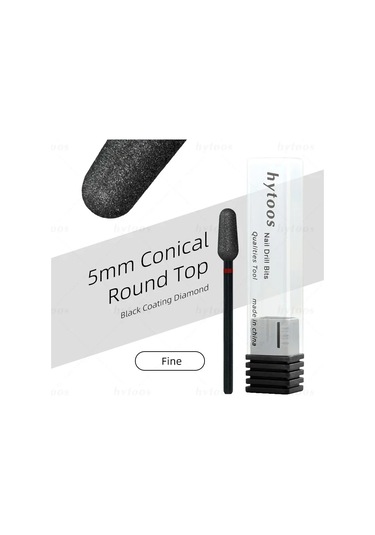 Hytoos Pro Siyah Elmas Tırnak Matkap Uçları Rus Tırnak Eti Ucu Tırnak Matkap Ölü Cilt Tırnak Eti Temizleyici Çivi Ön Tedavi Araçları Mavi Inci