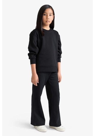 Defacto Kız Çocuk Wide Leg Waffle Geniş Paça Pantolon E8293a825aubk81 Siyah Defacto Kız Çocuk Wide Leg Waffle Geniş Paça Pantolon E8293a825aubk81 Siyah