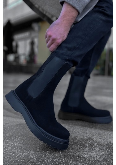 Ch223 Srt Alaska Süet Erkek Bot Sıyah Çok Renkli