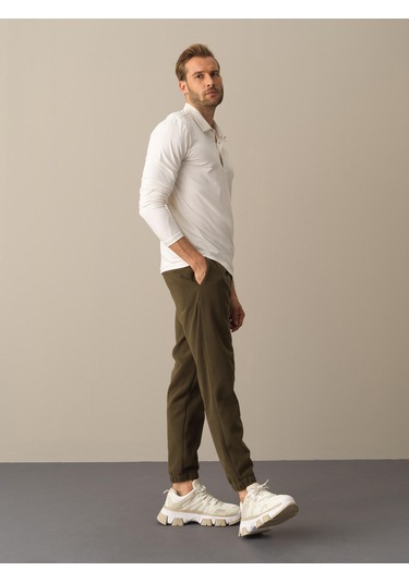 Beyaz Slim Fit Modal Basic Tişört 501948 Beyaz